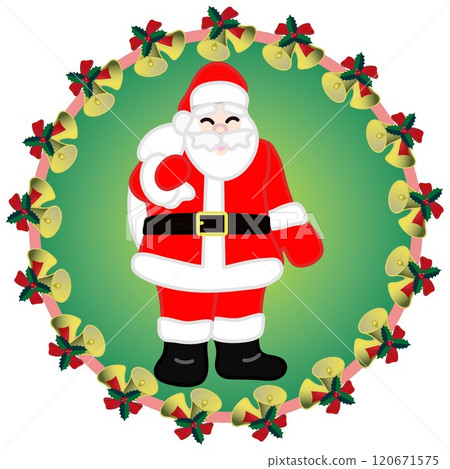 Santa Claus emblem illustration 120671575