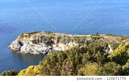 View of Bansho-no-hana Garden from Saikazaki Lighthouse, Wakayama City 120671770