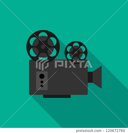 Retro movie projector icon. Movie concept. Vector illustration 120672760