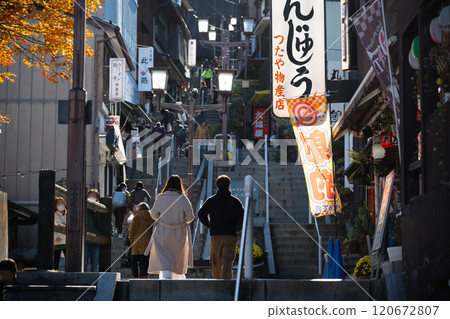 伊香保溫泉石階街景 伊香保溫泉石階街景 120672807