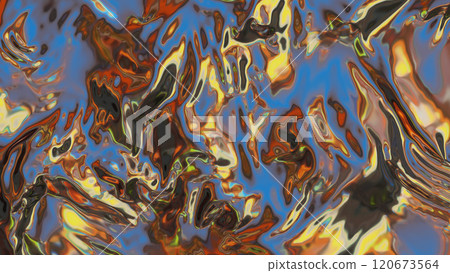 Abstract Vibrant Texture. Iridescent Foil. Minimalist Invitation. Holographic Gradient. Holographic texture Background. Shiny metal texture. Glossy wrinkled texture. 120673564