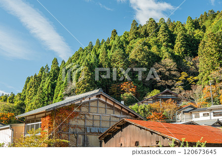 Autumn in Kurama Village, Mount Kurama, Kyoto City 120673645