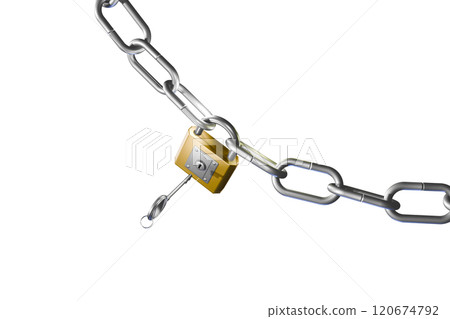 Crime prevention image (padlock type) transparent material 120674792
