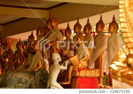 Standing Buddha statue Standing Buddha statue 120675240