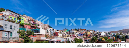 Large panorama of the cityscape of Guanajuato, Mexico Large panorama of the cityscape of Guanajuato, Mexico 120675544