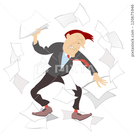 businessman, vector, business 120675946