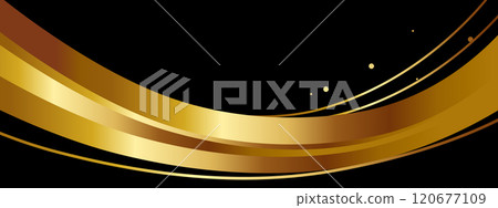 Luxury abstract banner black & gold Luxury abstract banner black & gold 120677109