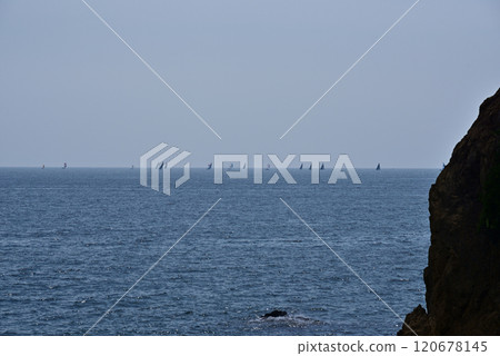 Fleet of yachts offshore Fleet of yachts offshore 120678145