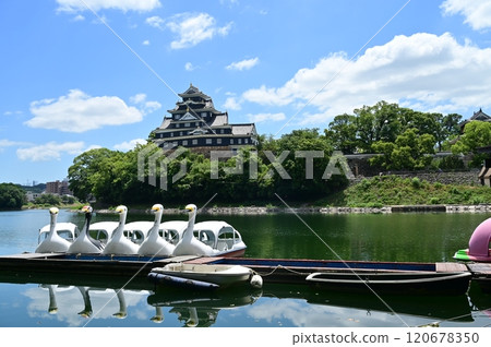 Okayama Castle and Asahikawa 120678350