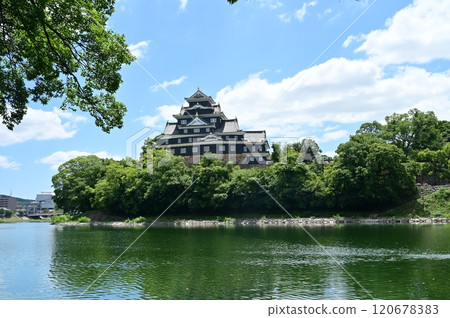 Okayama Castle and Asahikawa 120678383