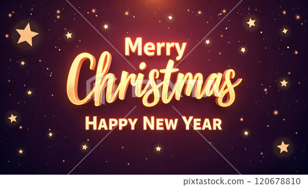 happy new year card with golden stars happy new year card with golden stars 120678810