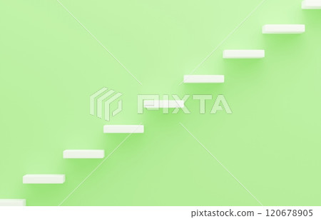 3D material_simple stairs_yellow green 3D material_simple stairs_yellow green 120678905