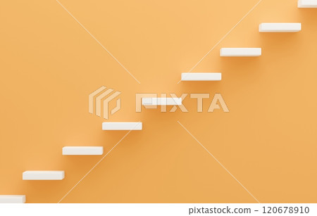 3D material_simple stairs_orange 120678910