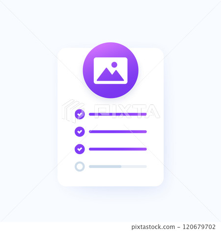 Upload images, photos to a gallery form design 120679702