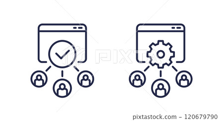 load testing icon, users accessing service load testing icon, users accessing service 120679790