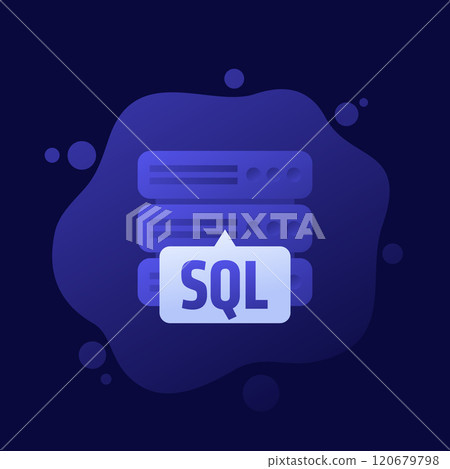 SQL server icon, vector design SQL server icon, vector design 120679798