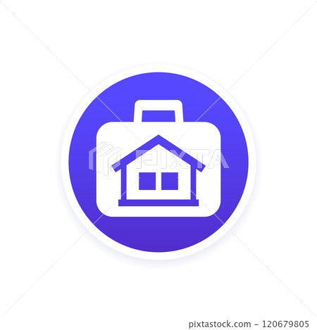 real estate portfolio icon, house as an asset real estate portfolio icon, house as an asset 120679805