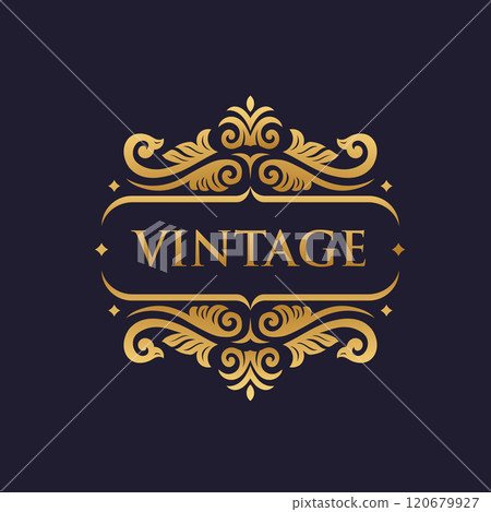 vintage hand drawn frame label retro engraving antique vector vintage hand drawn frame label retro engraving antique vector 120679927