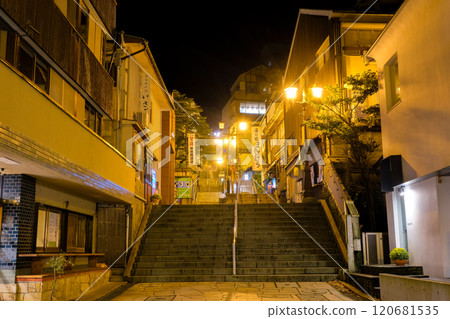 Ikaho at night, Ikaho Onsen Stone Steps Street, Shibukawa City, Gunma Prefecture Ikaho at night, Ikaho Onsen Stone Steps Street, Shibukawa City, Gunma Prefecture 120681535