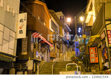 Ikaho at night, Ikaho Onsen Stone Steps Street, Shibukawa City, Gunma Prefecture 120681544
