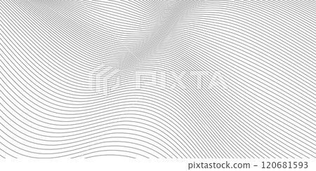 Black and white wavy line pattern. Vector illustration Black and white wavy line pattern. Vector illustration 120681593