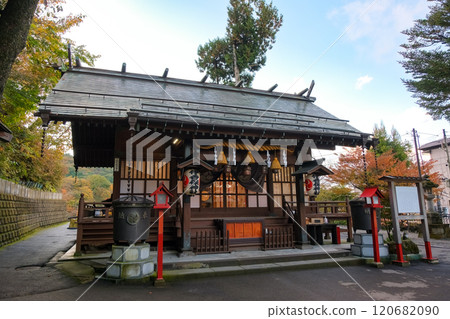 Ikaho Shrine in Autumn, Shibukawa City, Gunma Prefecture 120682090
