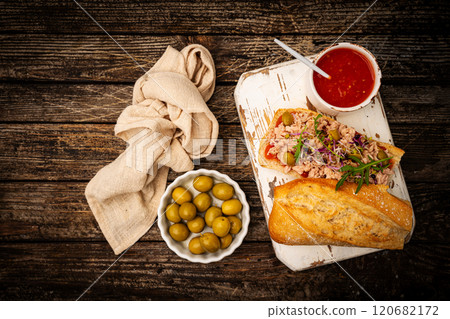 Sandwiches with canned tuna, Sandwiches with canned tuna, 120682172