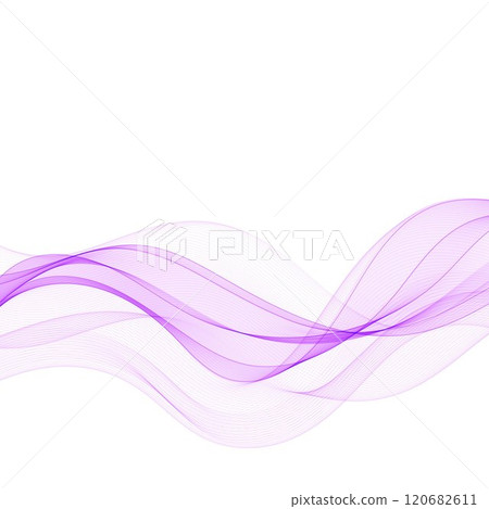 Abstract purple wave. Wave pattern. Presentation template, advertising banner. eps 10 Abstract purple wave. Wave pattern. Presentation template, advertising banner. eps 10 120682611