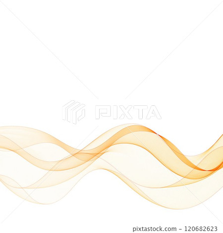 Abstract vector wave. background for presentation. advertising banner. Orange color. Eps 10 120682623