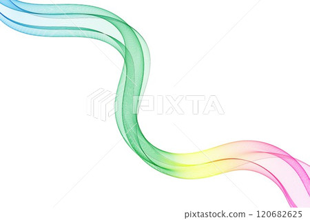 Smoke abstract background with curve. Suitable for poster, wallpaper, cover and flyer. Color wave. Eps 10 120682625