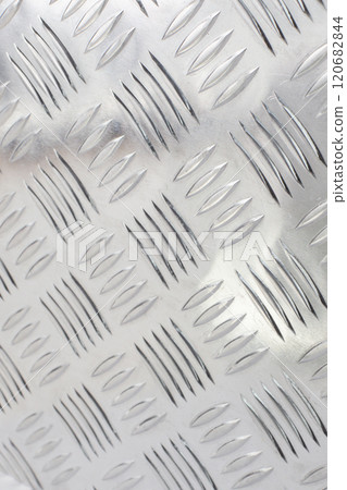 Close Up of Patterned Tread Plate Metal 120682844