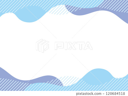 Wave frame abstract stripes blue light blue Wave frame abstract stripes blue light blue 120684518