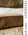 Textures of different fabrics in one frame 120685581