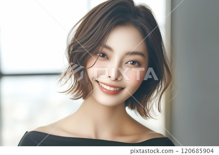 Beautiful hair woman/hair salon "AI generated image" 120685904