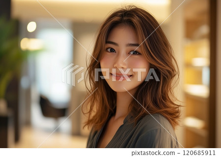 美髮女人/美髮沙龍“AI生成圖像” 120685911