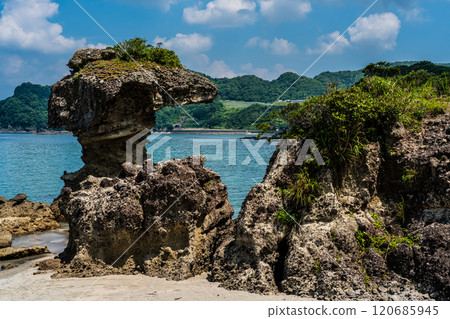 Apple Rock (Umbrella Rock) Kakidomari Coast Nagasaki Sunset Road [Nagasaki City] 120685945