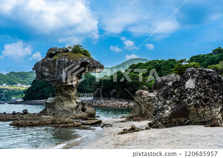 Apple Rock (Umbrella Rock) Kakidomari Coast Nagasaki Sunset Road [Nagasaki City] 120685957