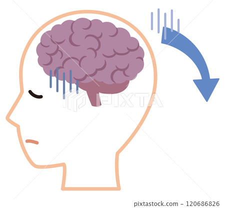 Brain stress fatigue Brain stress fatigue 120686826