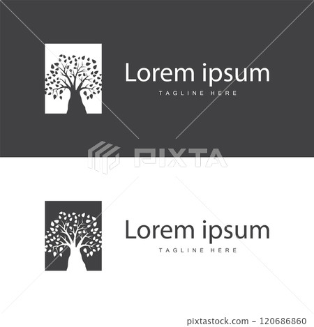 green nature education kids playground tree logo illustration and play tree design 120686860