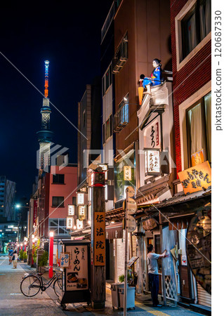 Asakusa street view in Tokyo, Japan Asakusa street view in Tokyo, Japan 120687330