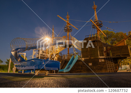 Harumi Pier Park at night Harumi Pier Park at night 120687732