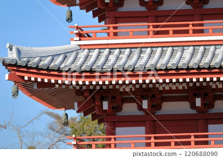 The five-story pagoda of Hontokuji Temple (Matsudo City, Chiba Prefecture) The five-story pagoda of Hontokuji Temple (Matsudo City, Chiba Prefecture) 120688090