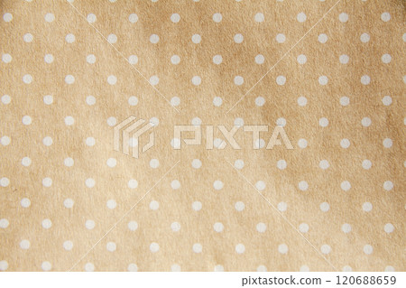 Background material (light brown paper with polka dots) 120688659