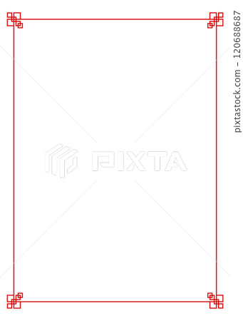 Chinese style frame, background material, portrait orientation 120688687