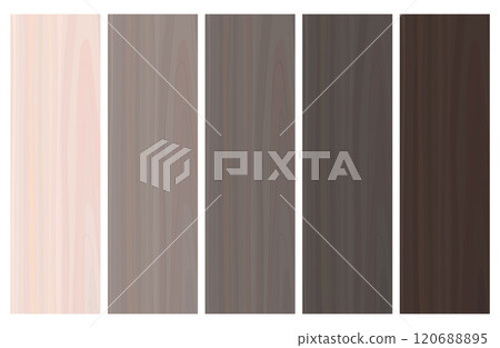 Wood grain and wood texture vector illustration material set 120688895