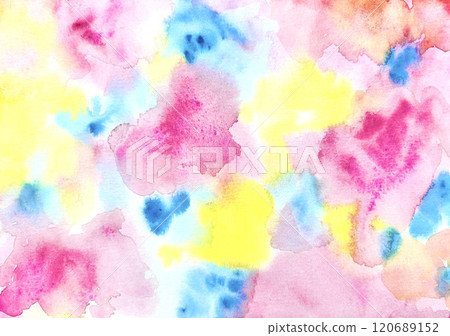 Colorful watercolor texture background illustration Colorful watercolor texture background illustration 120689152