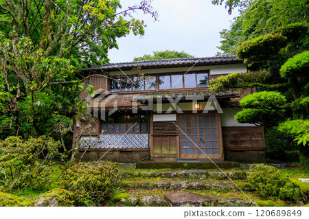 The former residence of Yasushi Inoue, a famous literary figure from Amagi. "Amagigoe" roadside station along the main road. Izu City, Izu Peninsula 120689849