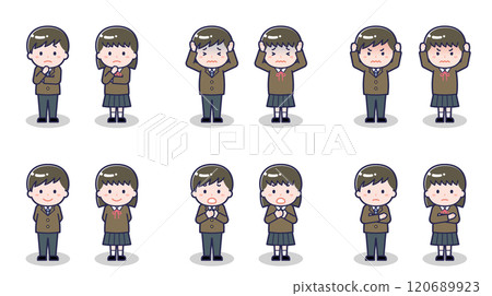 Junior and senior high school students 05 120689923