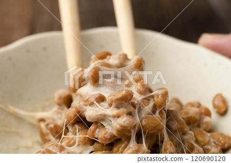 Natto: Take a small bowl and mix the natto 120690120