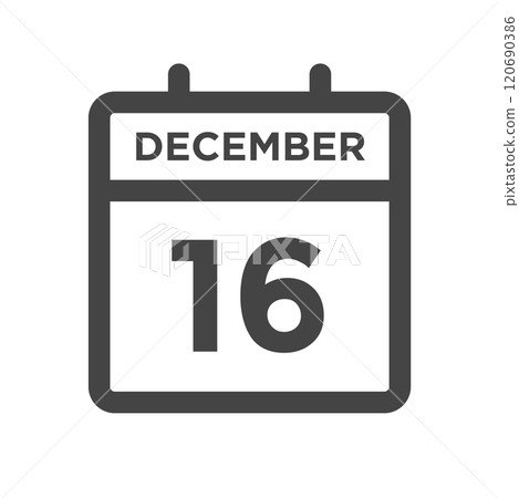 December 16 Calendar Day or Calender Date for Deadlines or Appointment December 16 Calendar Day or Calender Date for Deadlines or Appointment 120690386